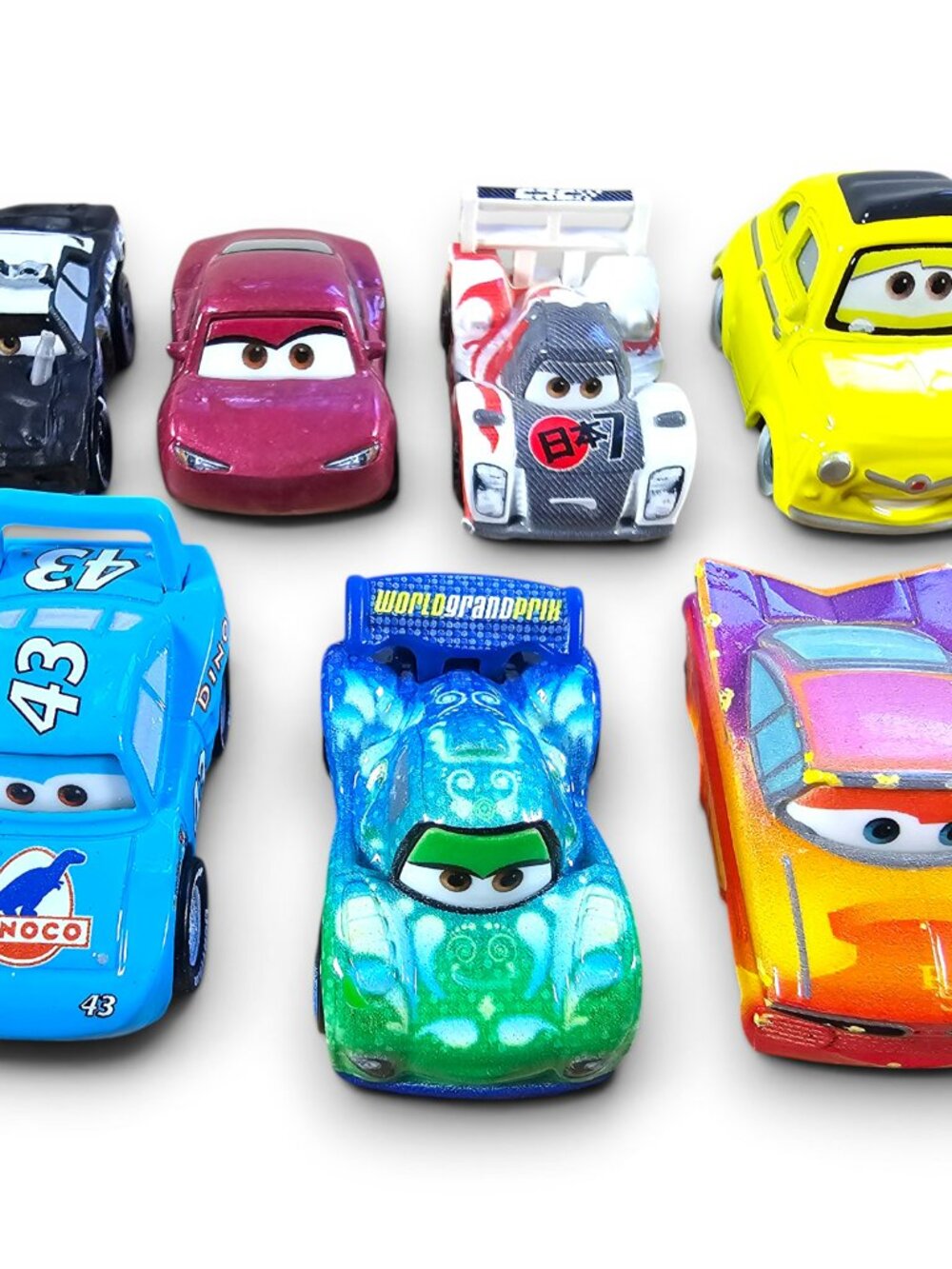 Mattel Disney Pixar Cars Mini Racers Diecast Lot of 7 APB Natalie Todoroki 1.5"